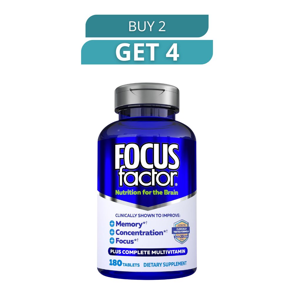 Focus Factor 180 Capsules - Dietary Supplement - Free Shipping