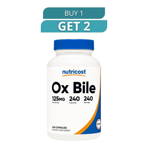 Ox Bile 240 Capsules - Dietary Supplement - Free Shipping
