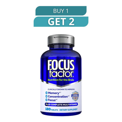 Focus Factor 180 Capsules - Dietary Supplement - Free Shipping