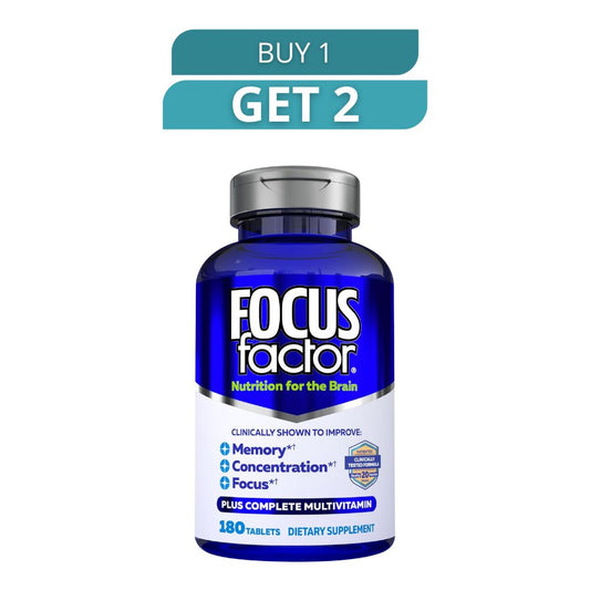 Focus Factor 180 Capsules - Dietary Supplement - Free Shipping