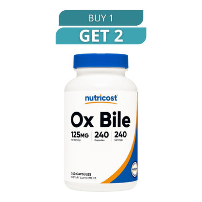 Ox Bile 240 Capsules - Dietary Supplement - Free Shipping